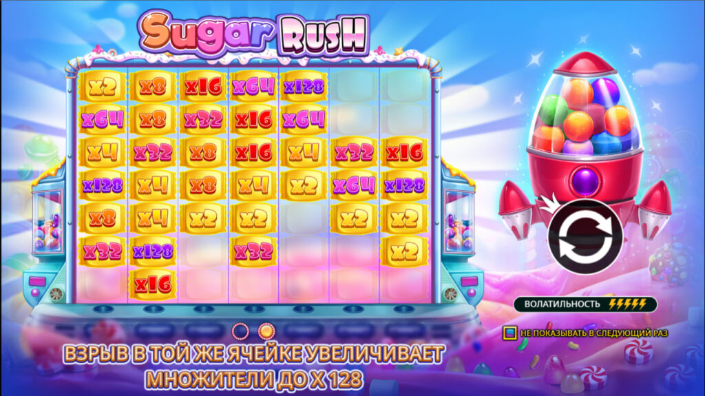 игровой автомат SugarRush от Ванвин